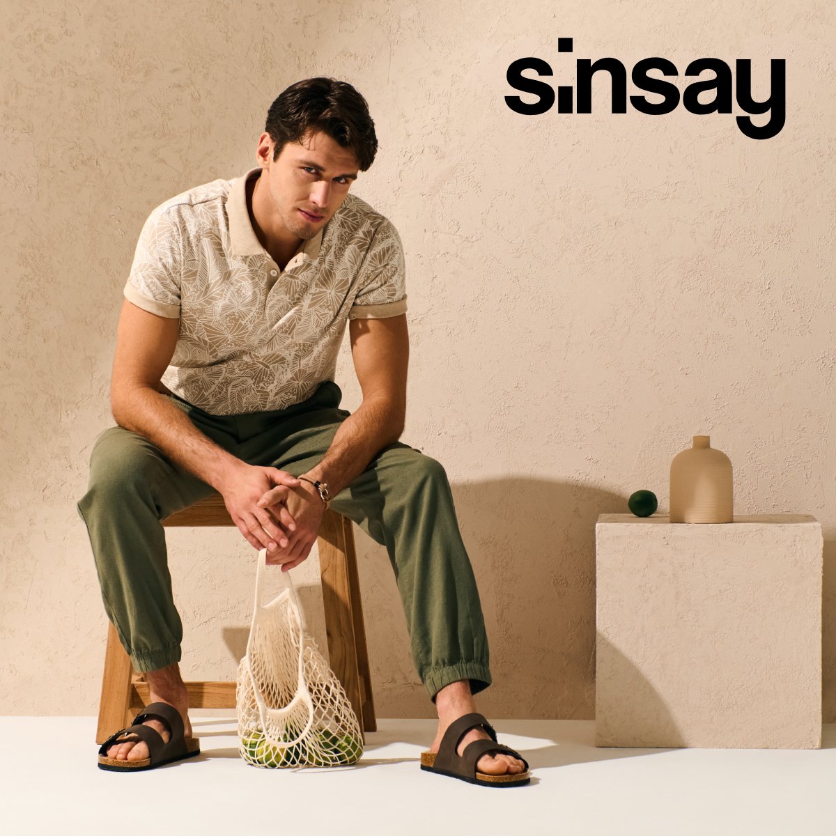 SINSAY Dolce Mare men's collection in summer tones