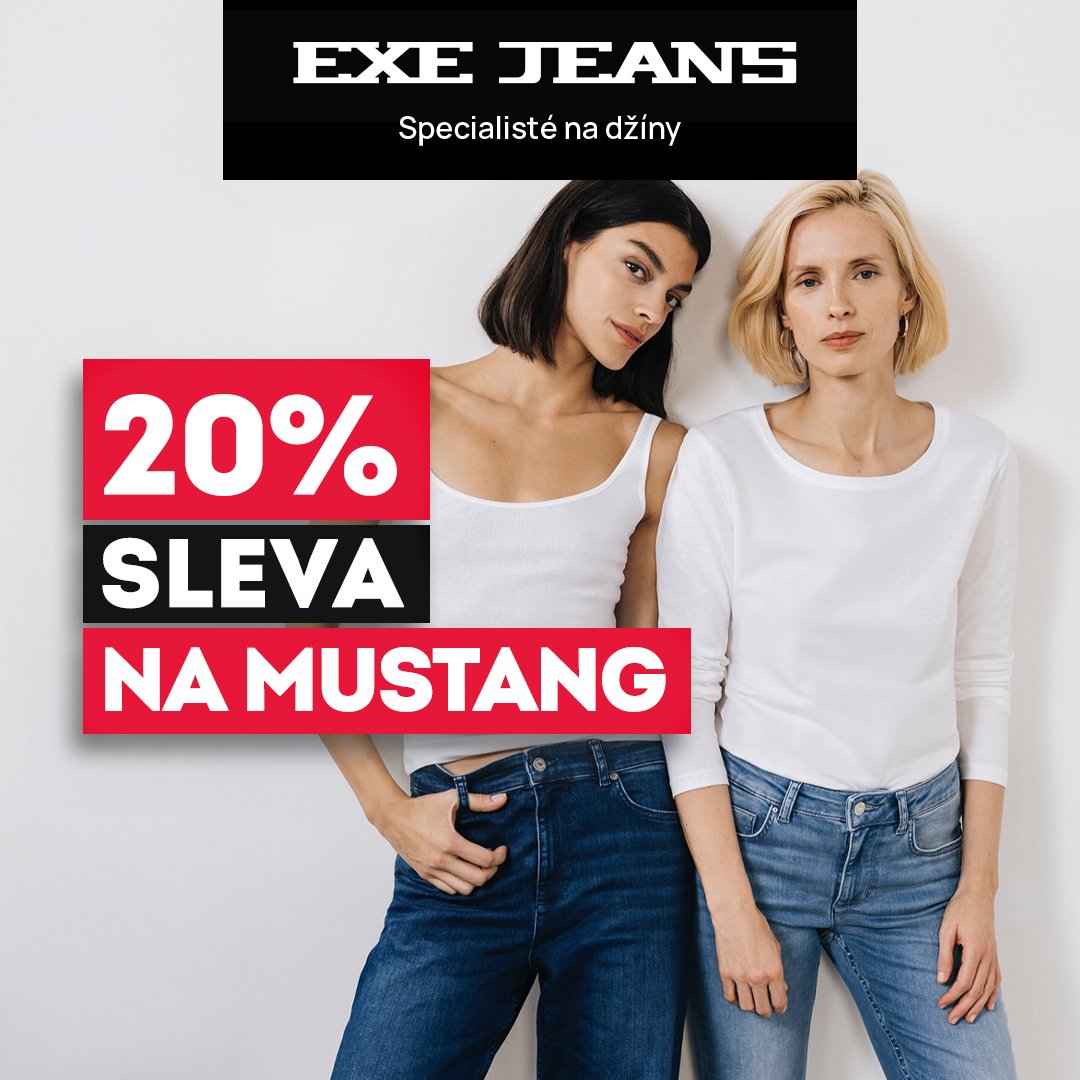 20% sleva na zboží značky Mustang