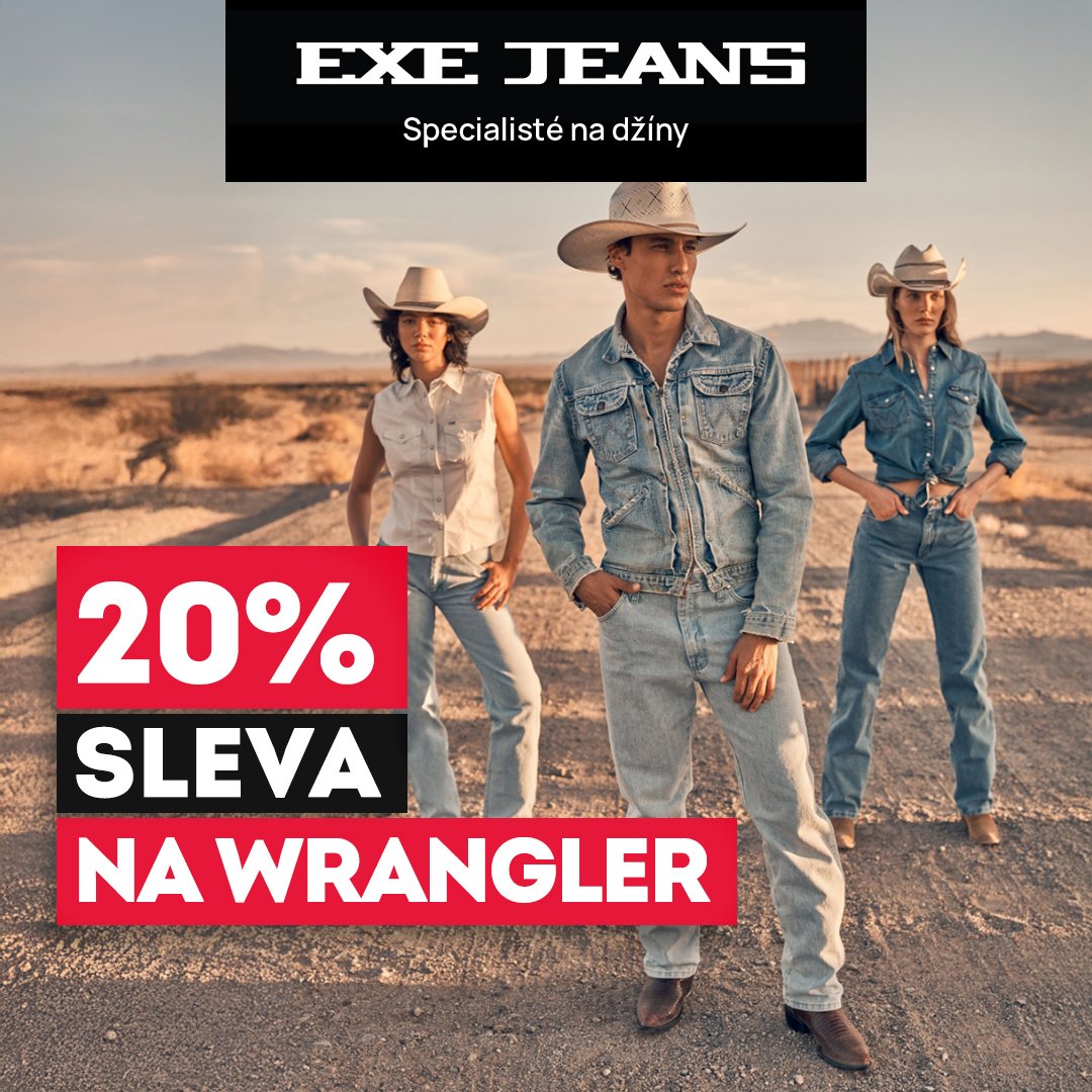 20% discount on Wrangler and Lee products
