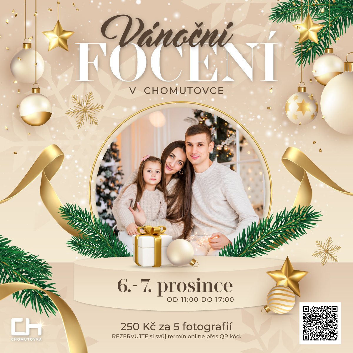 Christmas photoshoot in Chomutovka