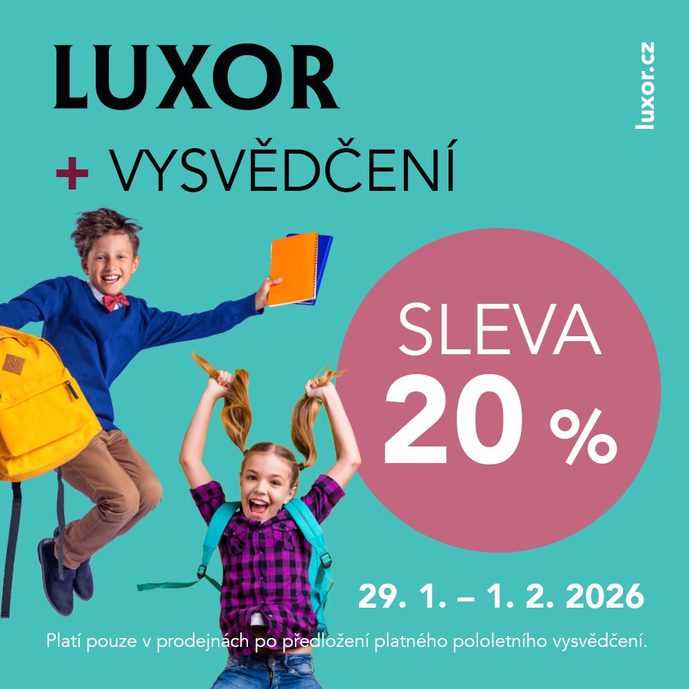 Dárek za vysvědčení z knihkupectví LUXOR