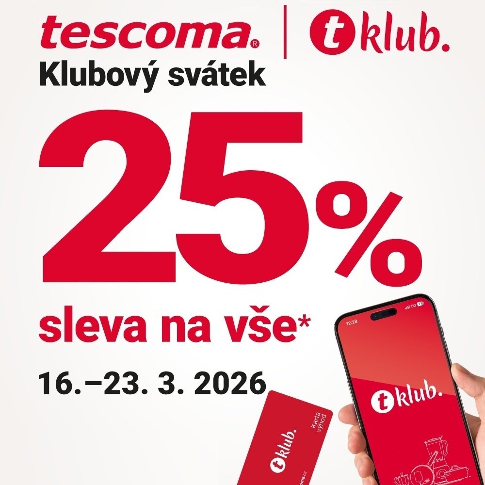 Klubový svátek - sleva 25 % na VŠE