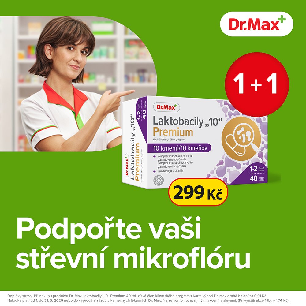 Dr. Max Laktobacily 10 Premium 1 plus 1